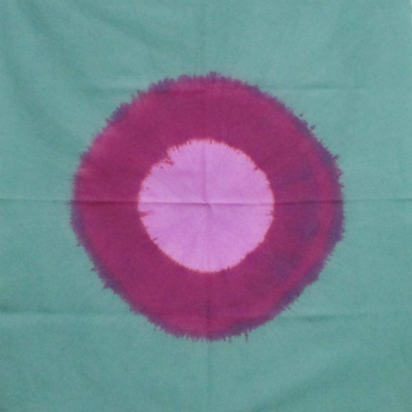 画像1: WA3青緑×赤紫×ピンク50cm×50cm_088 (1)
