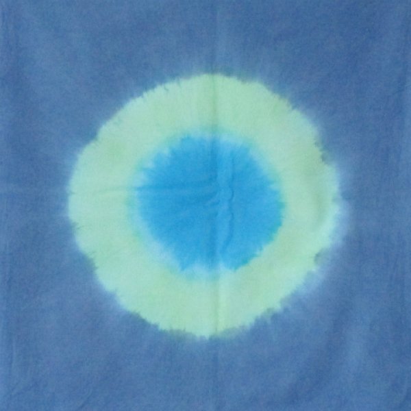 画像1: WA3青×エメラルドグリーン×水色50cmx50cm_082a (1)
