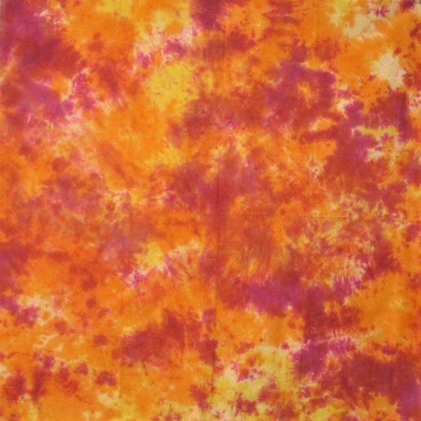 画像1: MUR3オレンジ×赤紫×黄色100cm×100cm_321 (1)