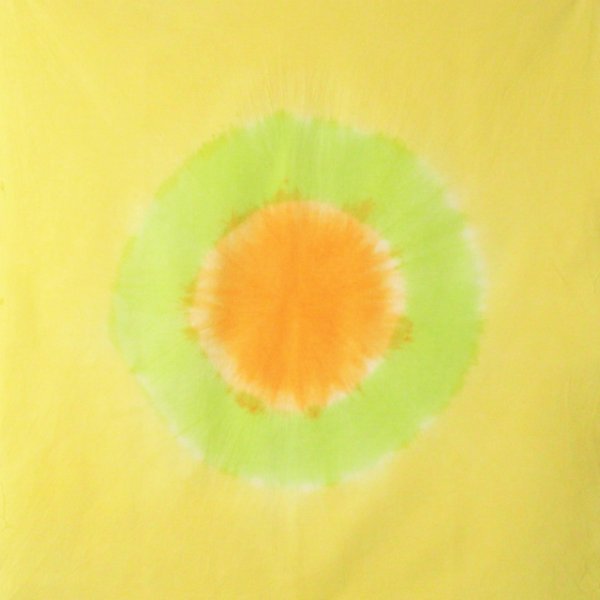 画像1: WA3淡い黄色×黄緑×オレンジ50cmx50cm_086 (1)