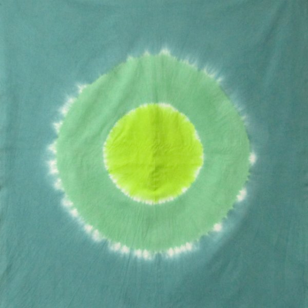 画像1: WAダークグリーン×グリーン×黄緑100cm×100cm_007 (1)