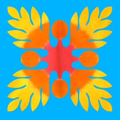画像1: WA3山吹色×オレンジ×スカーレット50cm×50cm_002